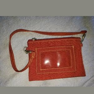 Boho style coin purse/ID bag wristlet